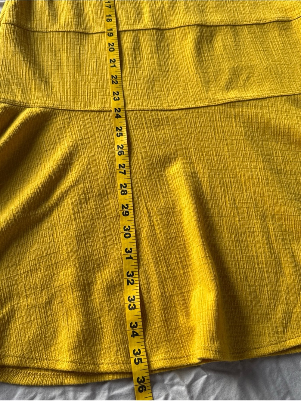 Enfocus Studio Yellow Fit & Flare Sleeveless Knee Dress Round Neck Women Size 6 - Picture 8 of 8